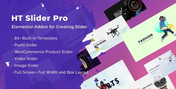 انیمیشن‌ های پویا و جذاب در افزونه HT Slider Pro 