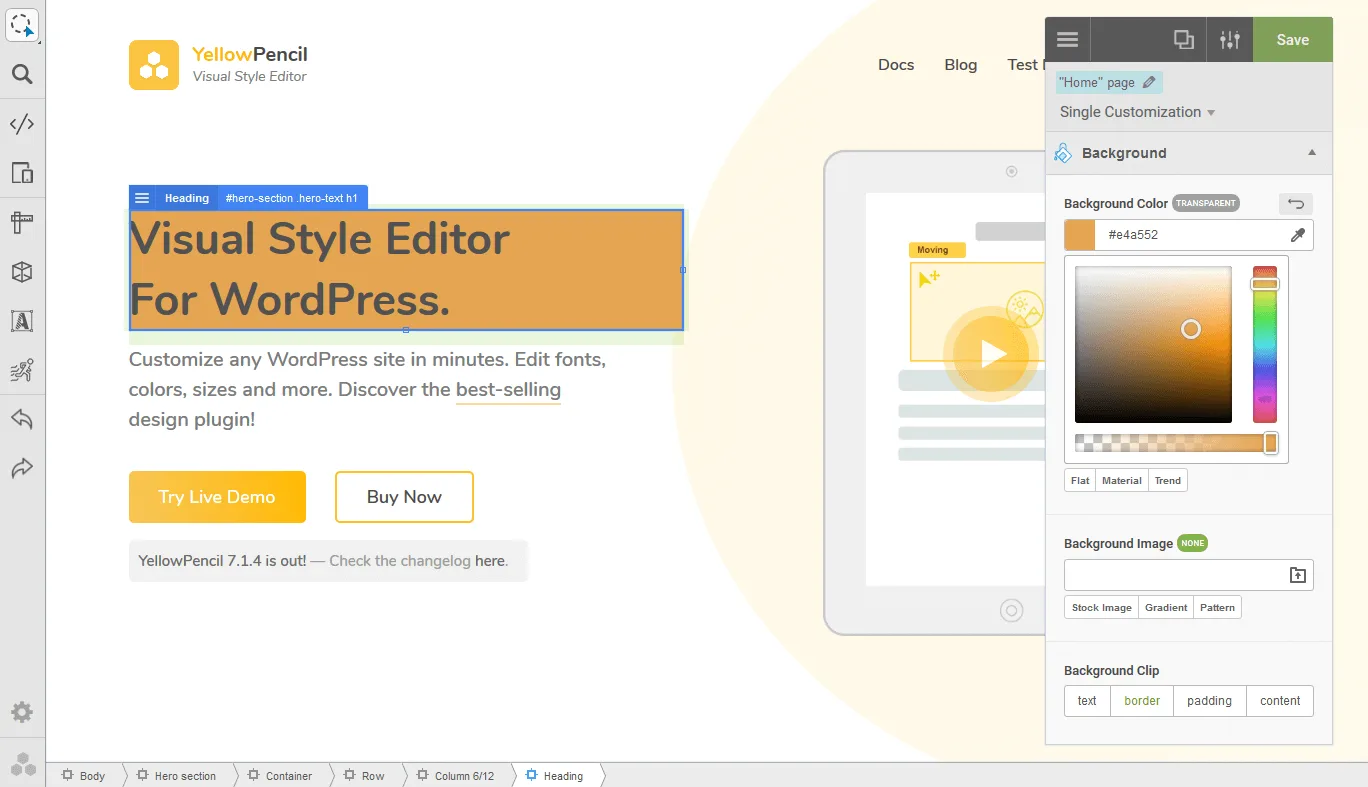 معرفی افزونه مداد زرد وردپرس YellowPencil Visual CSS Style Editor معرفی افزونه مداد زرد وردپرس YellowPencil Visual CSS Style Editor