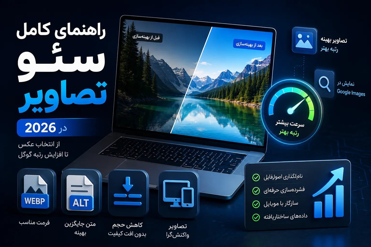 راهنمای کامل سئو تصاویر