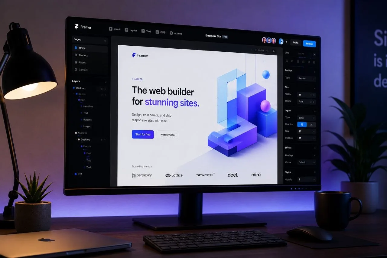 مزایای استفاده از Framer در طراحی سایت مزایای استفاده از Framer در طراحی سایت
