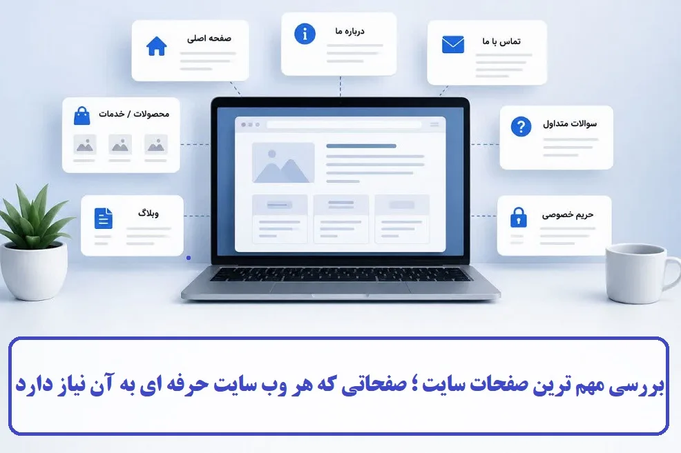 بررسی مهم ترین صفحات سایت