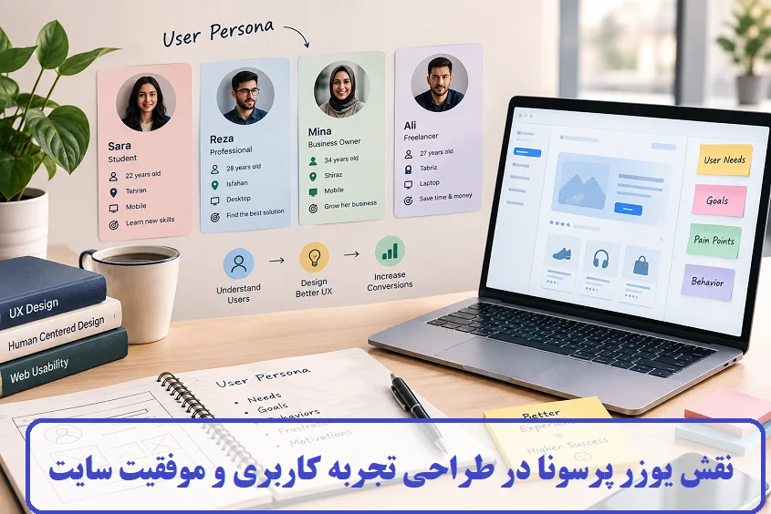 نقش یوزر پرسونا در طراحی تجربه کاربری